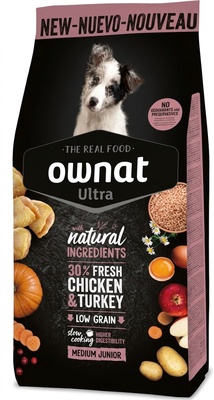 Pienso Perros Ownat Ultra Medium Junior Cachorros 12 kg